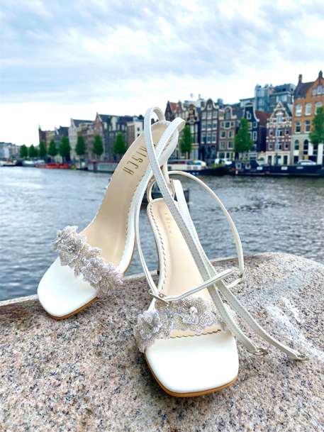 Glass wedding shoes shop